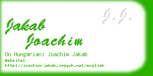 jakab joachim business card